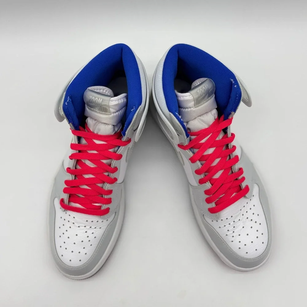 Nike Air Jordan 1 High Zoom Racer Blue White Grey CK6637-104 Mens 11.5